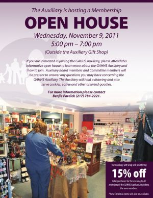 The GAH Auxiliary is Hosting a Membership Open House