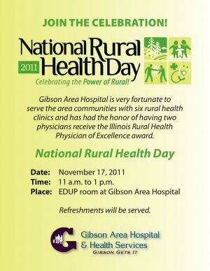 Thursday is National Rural Health Day!