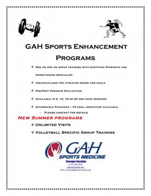 GAH Sports Enhancement Programs