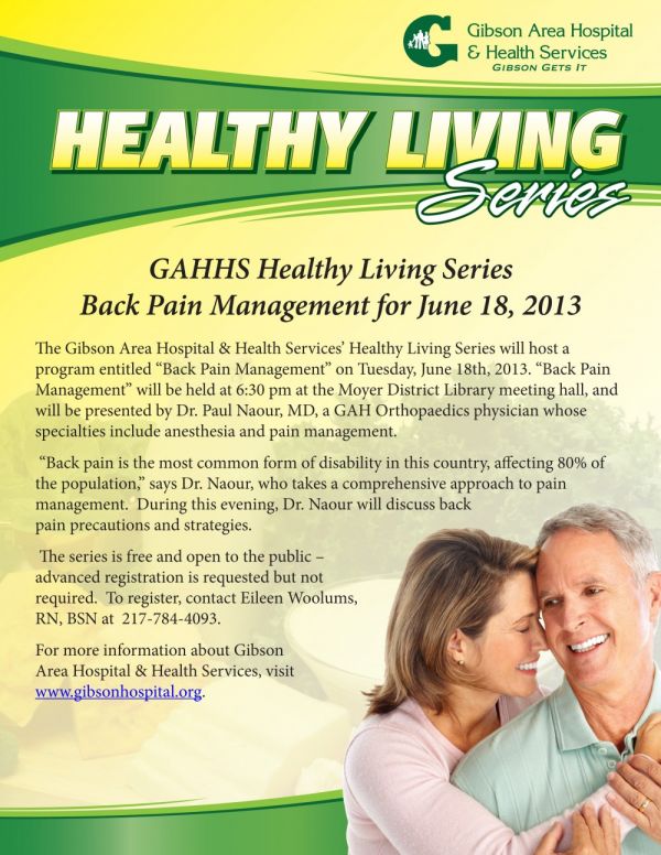 Healthy Living Series for June