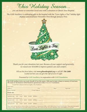 GAH Auxiliary Announces Love Lights a Tree 2013