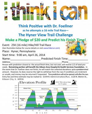 Dr. Foellner to Race for the GAH Foundation