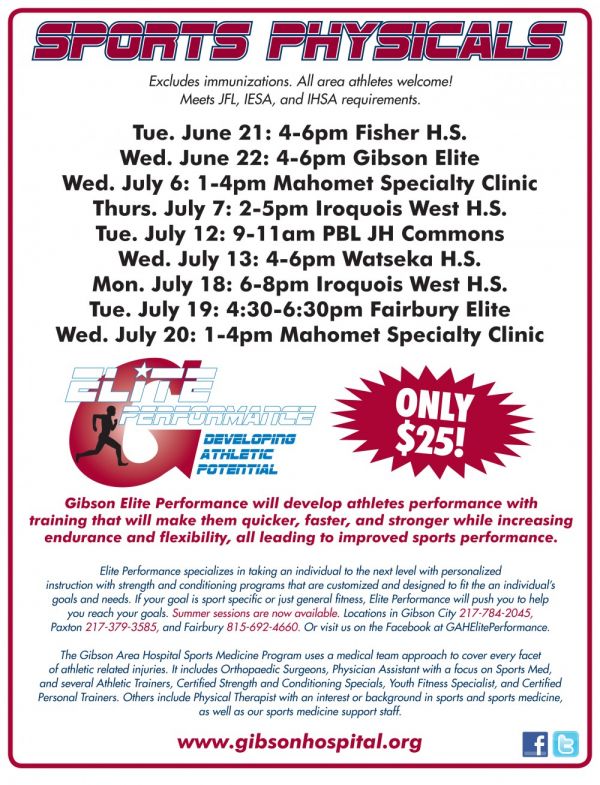 GAH Elite Performance to Offer Afforadable Sport Physicals Again