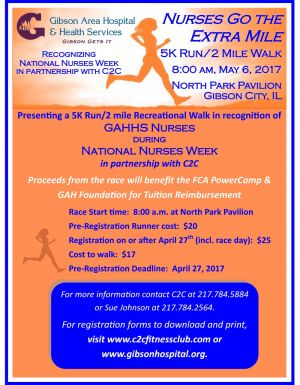 Register Now for the Nurses Go the Extra Mile (5k Run/2 Mile Walk)