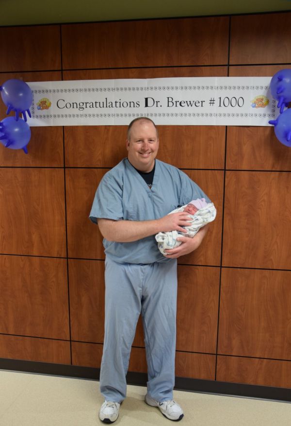 Delivering Babies a ‘Source of Joy’ for Dr. Benjamin Brewer as He Reaches Career Milestone