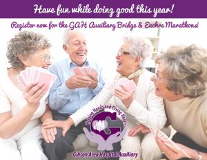 GAH Auxiliary Annouces the Return of its Bridge and Eurchre Marathons