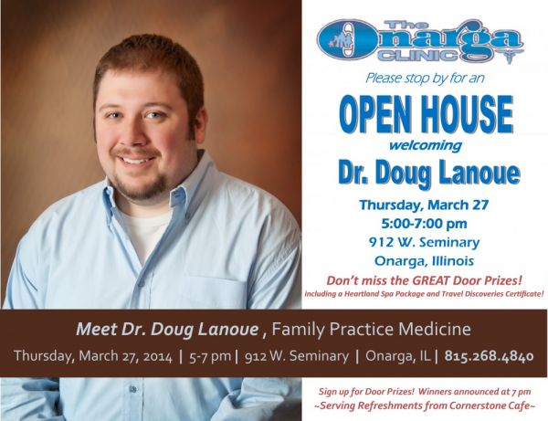 The Onarga Clinic to Host Open House March 27th for Dr. Doug Lanoue