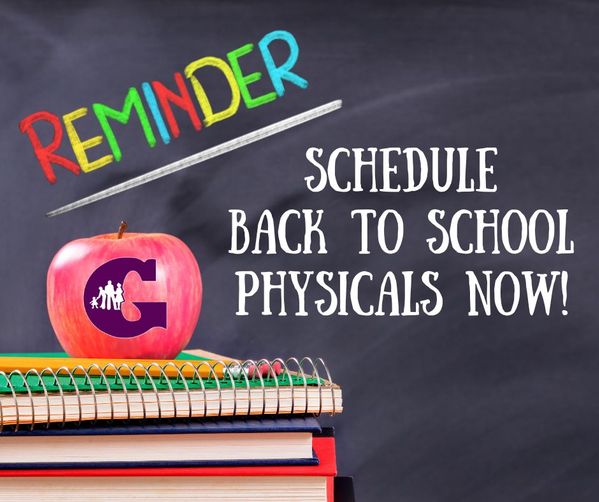 Reminder!  Time to Schedule Back-To-School Appointments Now!